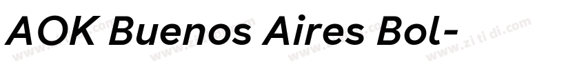 AOK Buenos Aires Bol字体转换